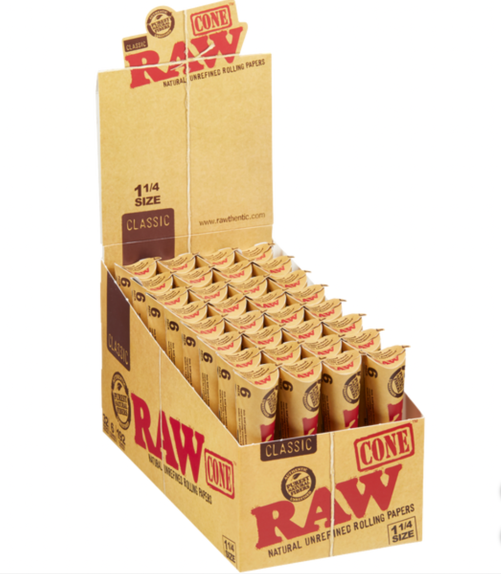 Raw Cones 1 1/4 6/32ct