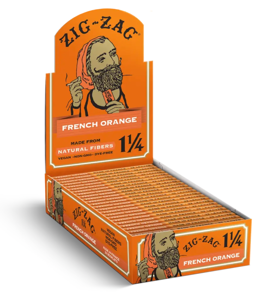 Zig-Zag 1 1/4 French Orange Papers 24ct