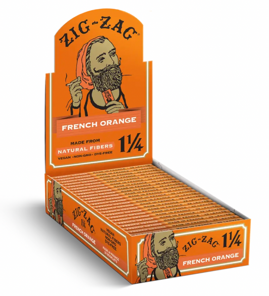 Zig-Zag 1 1/4 French Orange Papers 24ct
