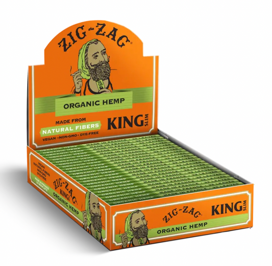 Zig-Zag Organic Hemp King Size Papers 24ct