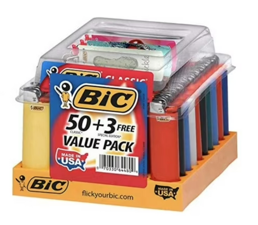 Bic Lighters 50+3