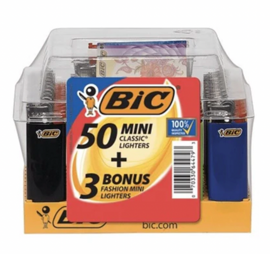 Bic Lighters Mini 50+3